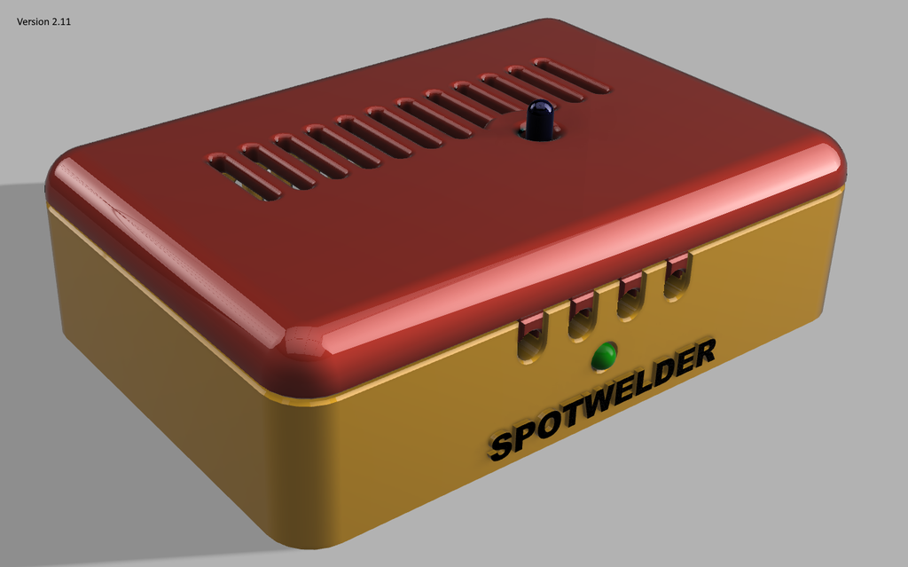 Spot Welder Case (V2.11) for a DIY battery spot welder