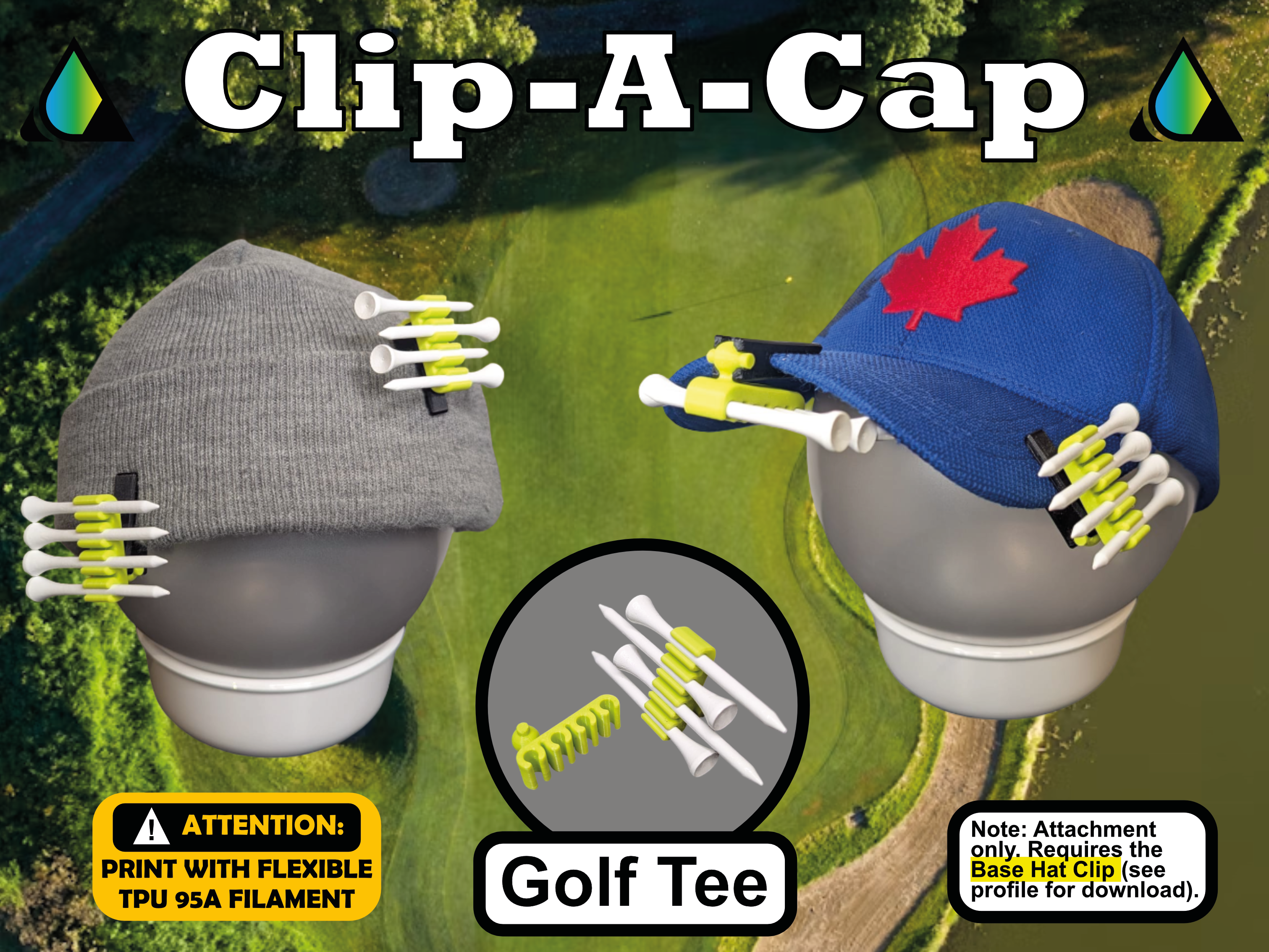 Clip-A-Cap (Golf Tee)