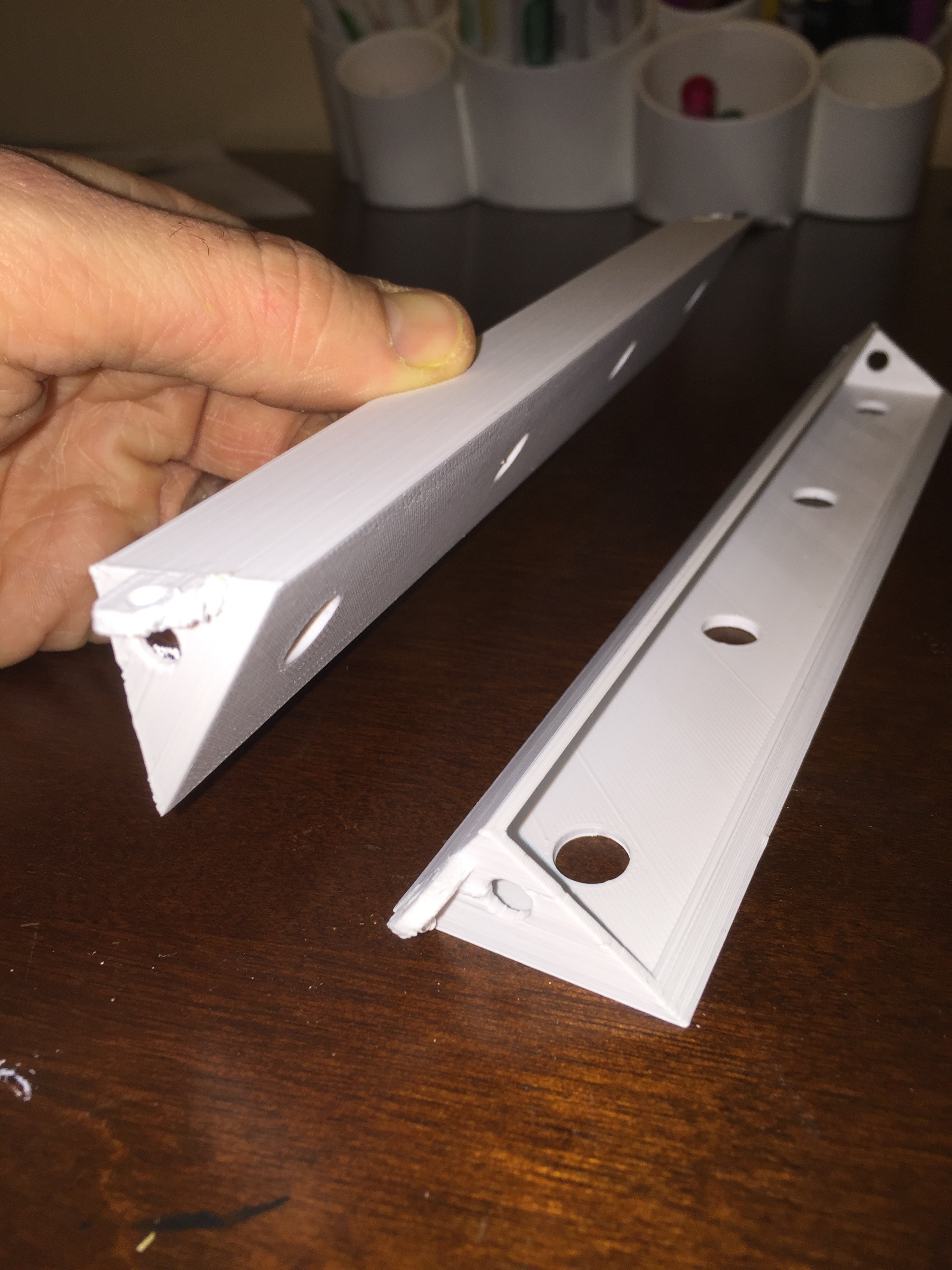 Printer enclosure LED lighting mount