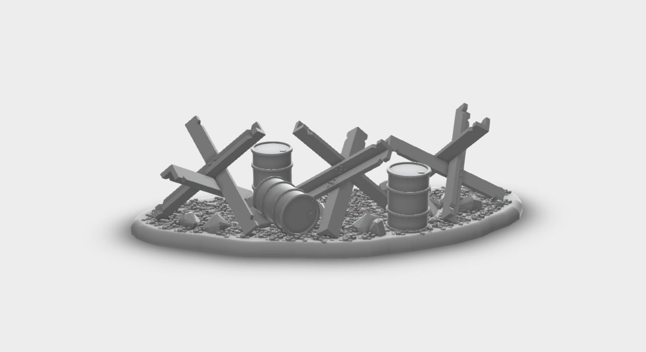 Wargaming compatible - Tank Trap - 28mm