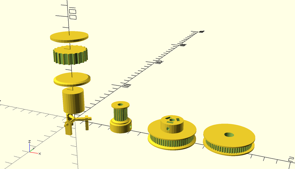 OpenSCAD Parametric Timing Pulley Generator