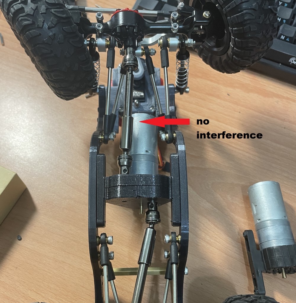 NO INTERFERENCE GEARBOX FOR WPL REVERSE TRANSMISSION