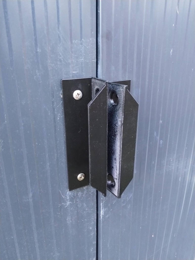 Garden shed door handle