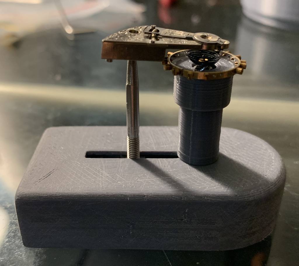 Watchmaker Balance cock and wheel holder