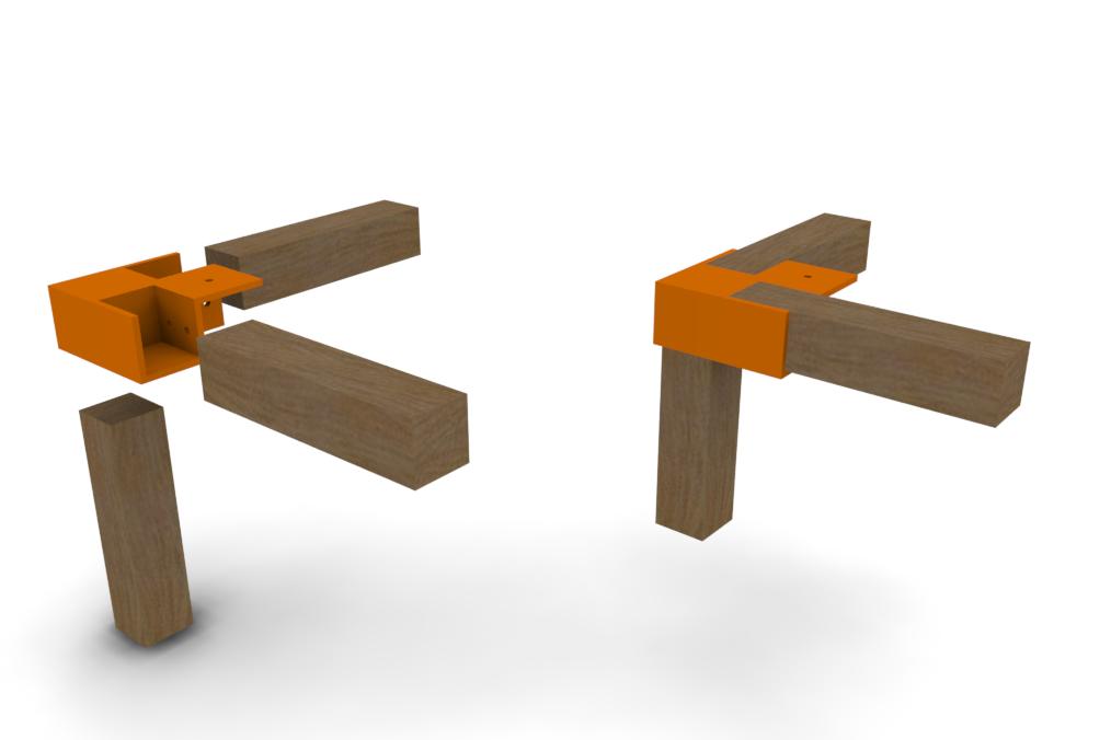 Table corner joint