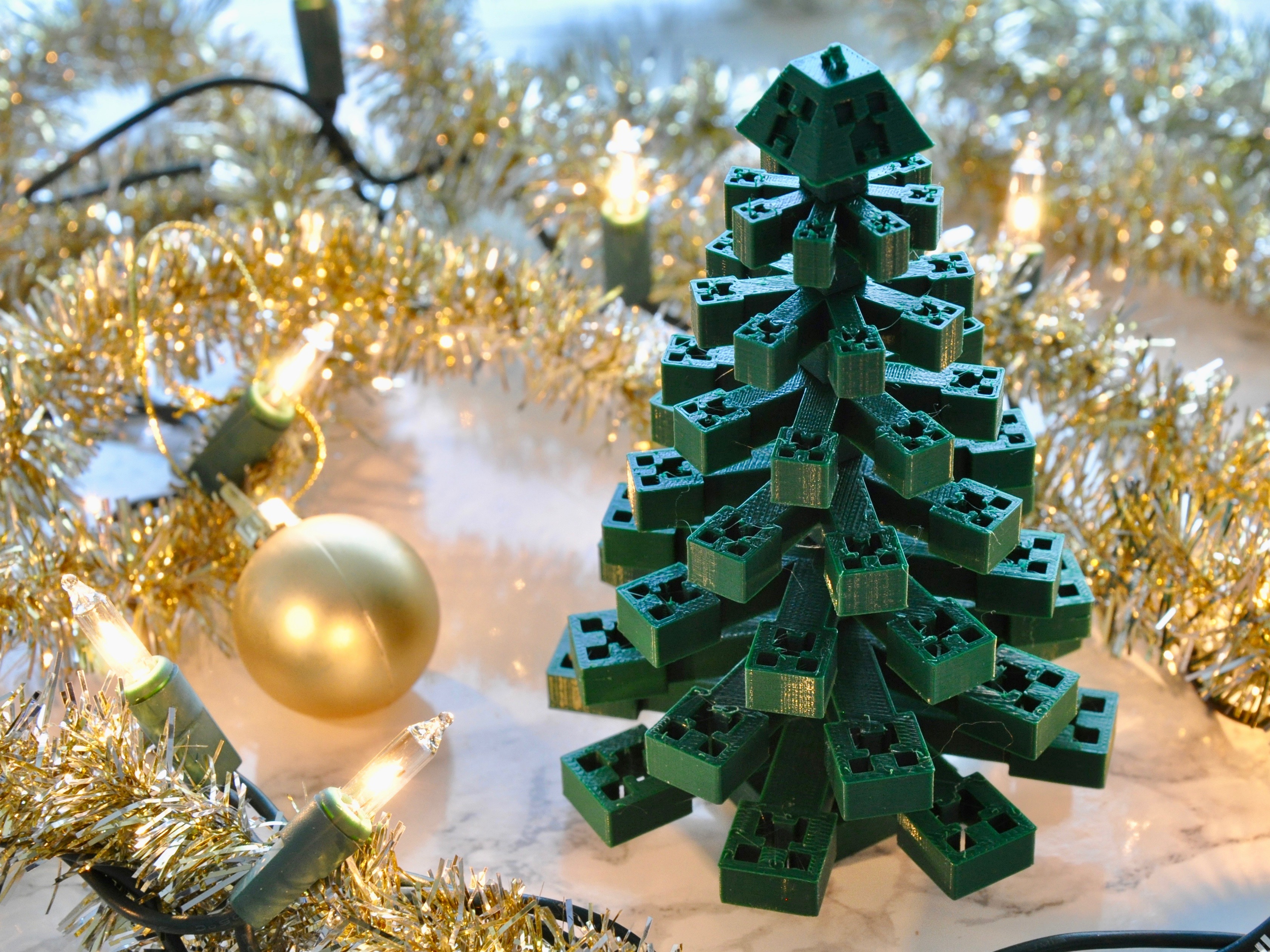 Minecraft Creeper Christmas Tree Ornament