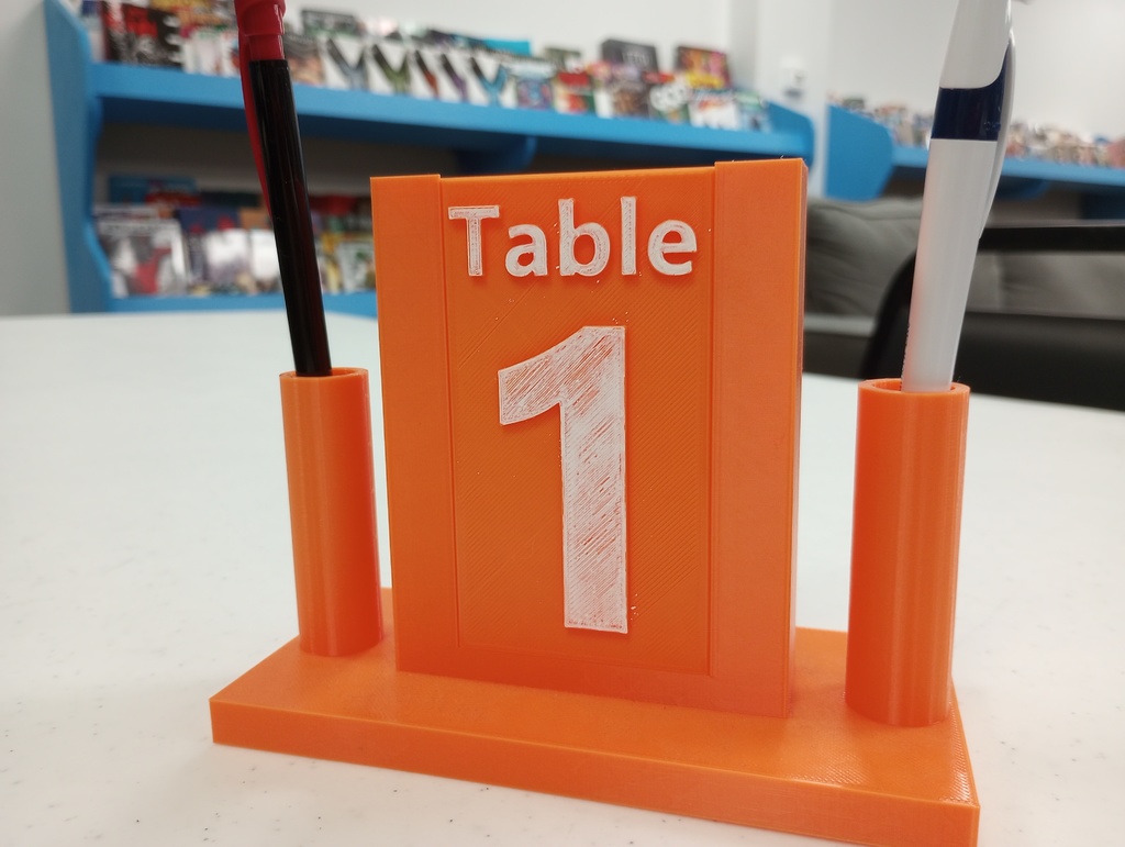 Tournament Table Stand Identifiers