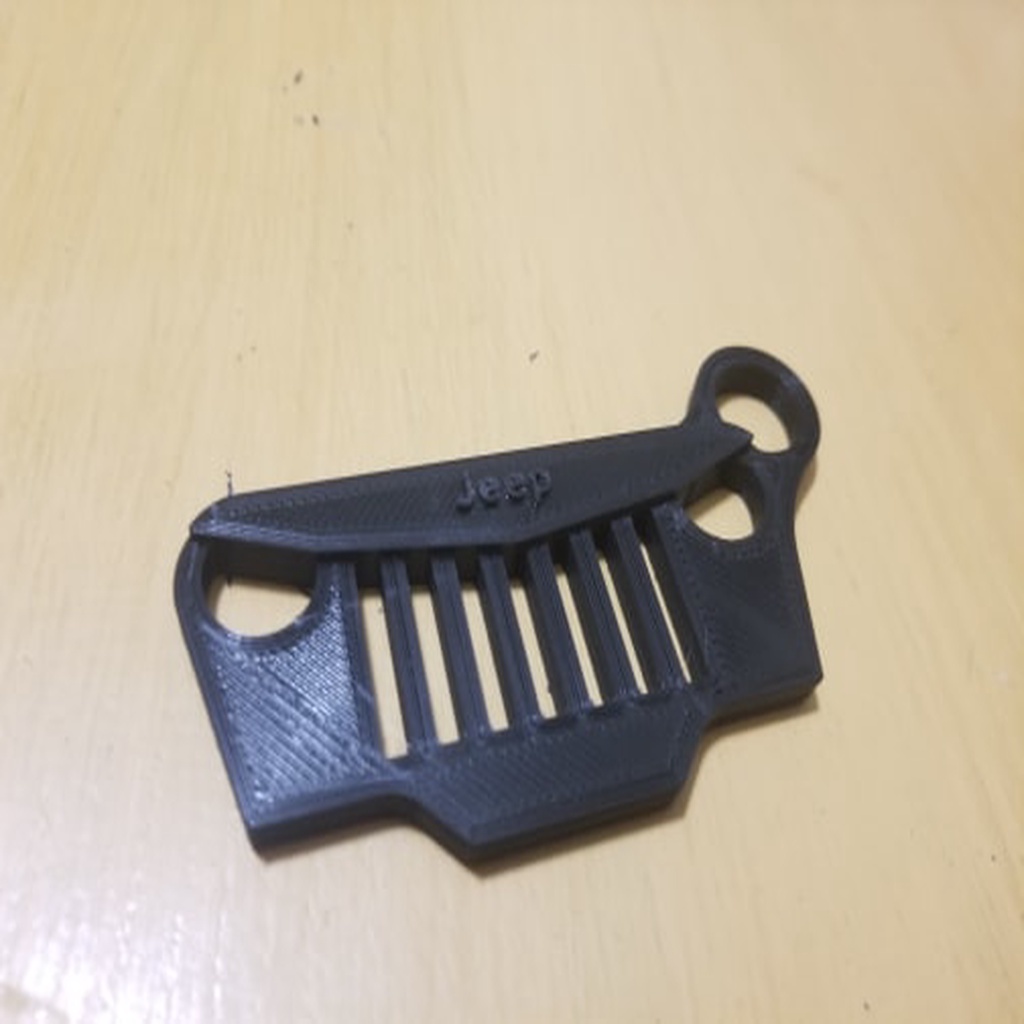 Jeep Angry Eyes Grill Keychain