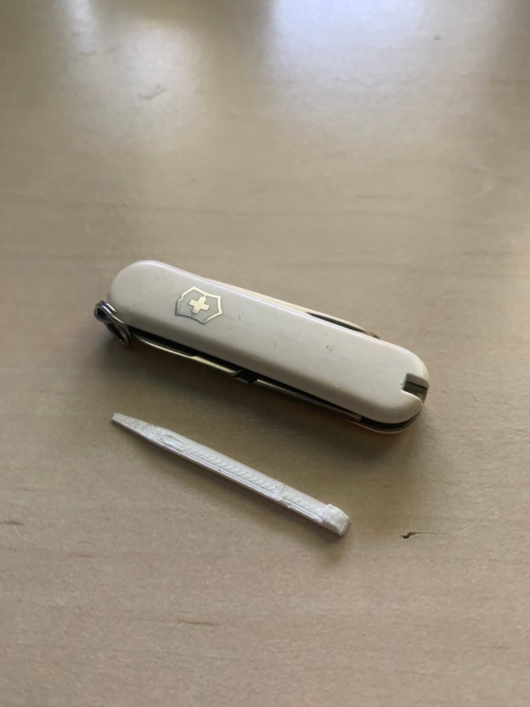 Swiss army knife toothpick