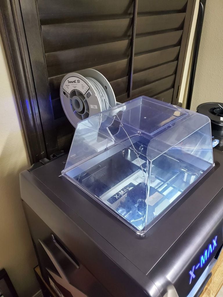 Qidi X-Max Spool Holder & Filament Guide by fsanders - Thingiverse