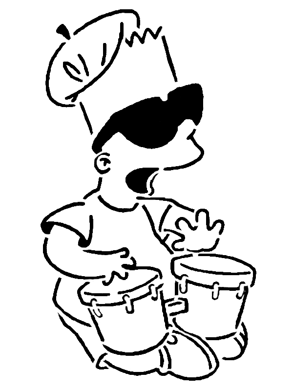 Bart Simpson stencil