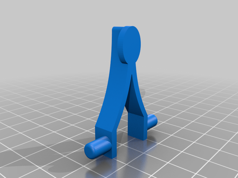 Small butterfly pool pole clip
