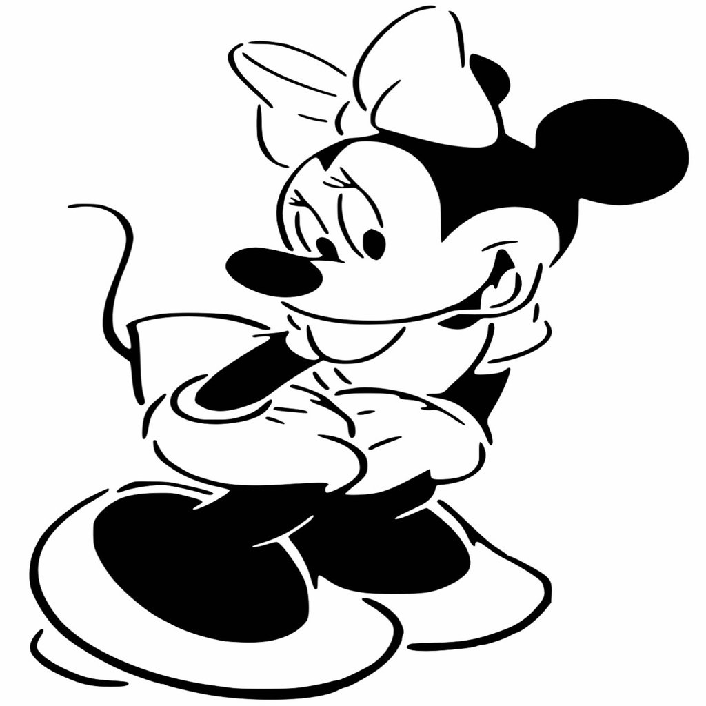 Minnie Mouse stencil