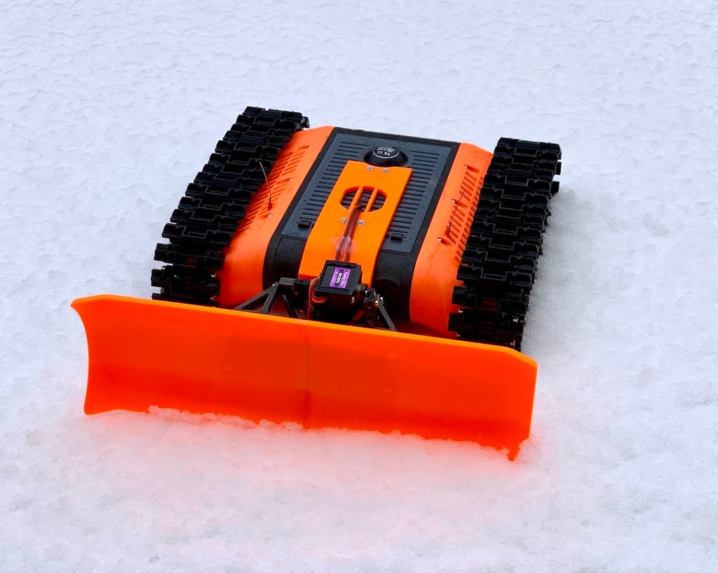 Snow Plow for FPV Rover