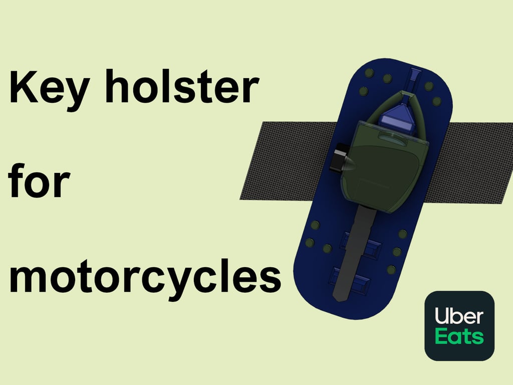 Key holster for motorcycle