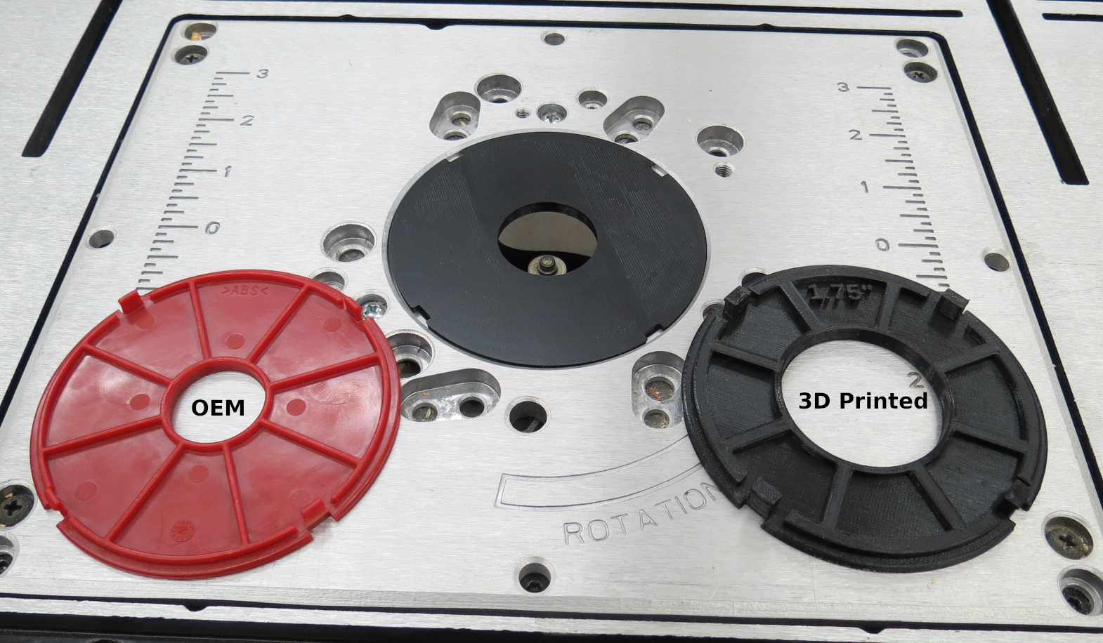 Bosch Router Table Inserts (with tabs)