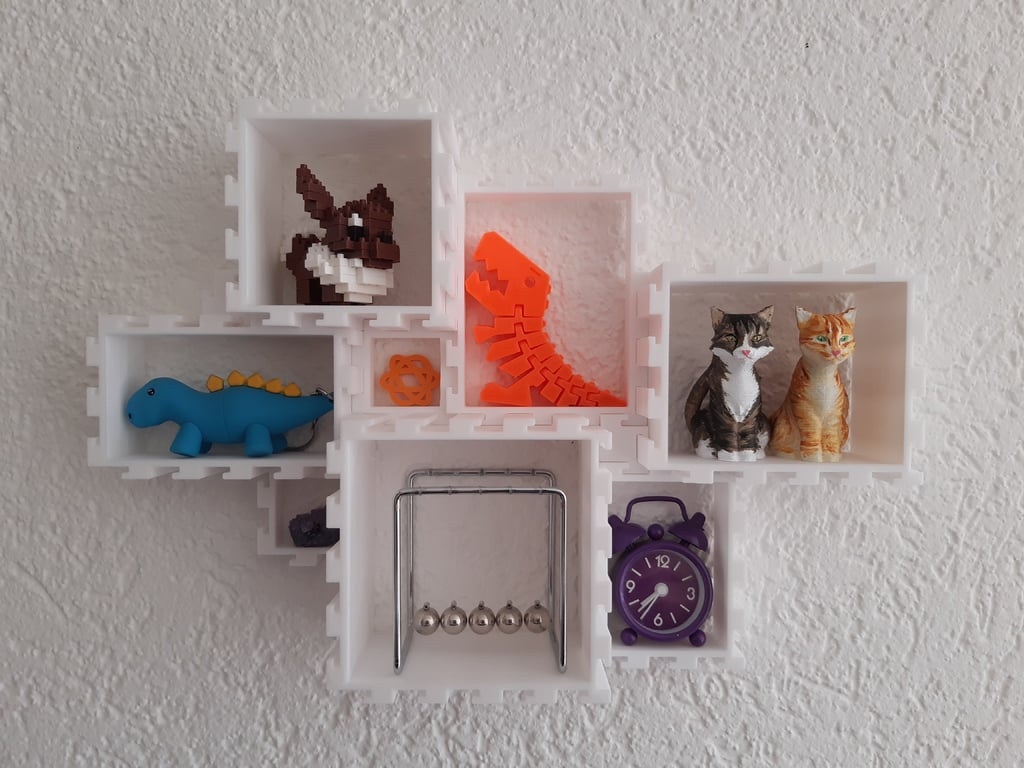 Modular Puzzle Wall Shelf
