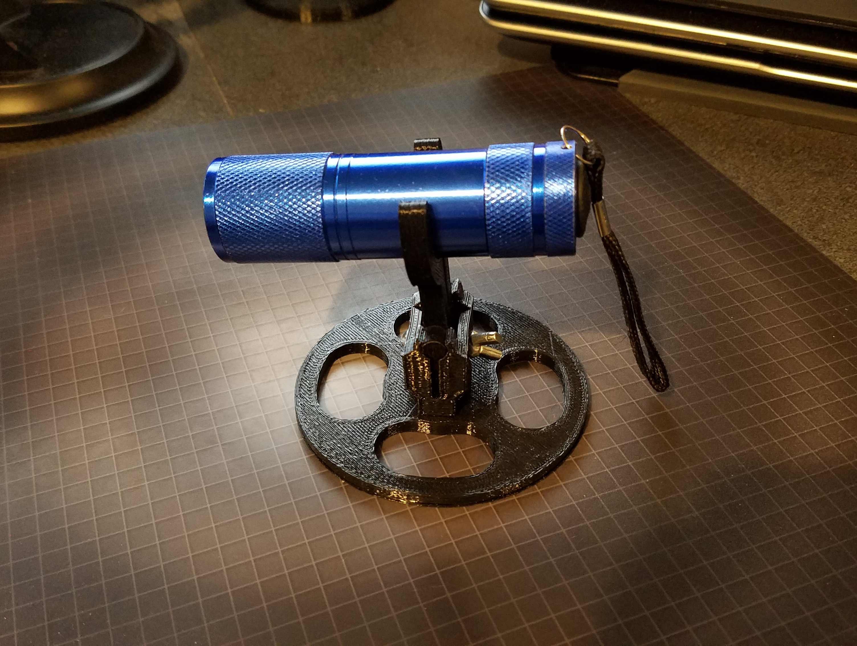 Stand for Mini LED Flashlight with Gimbal Clamp
