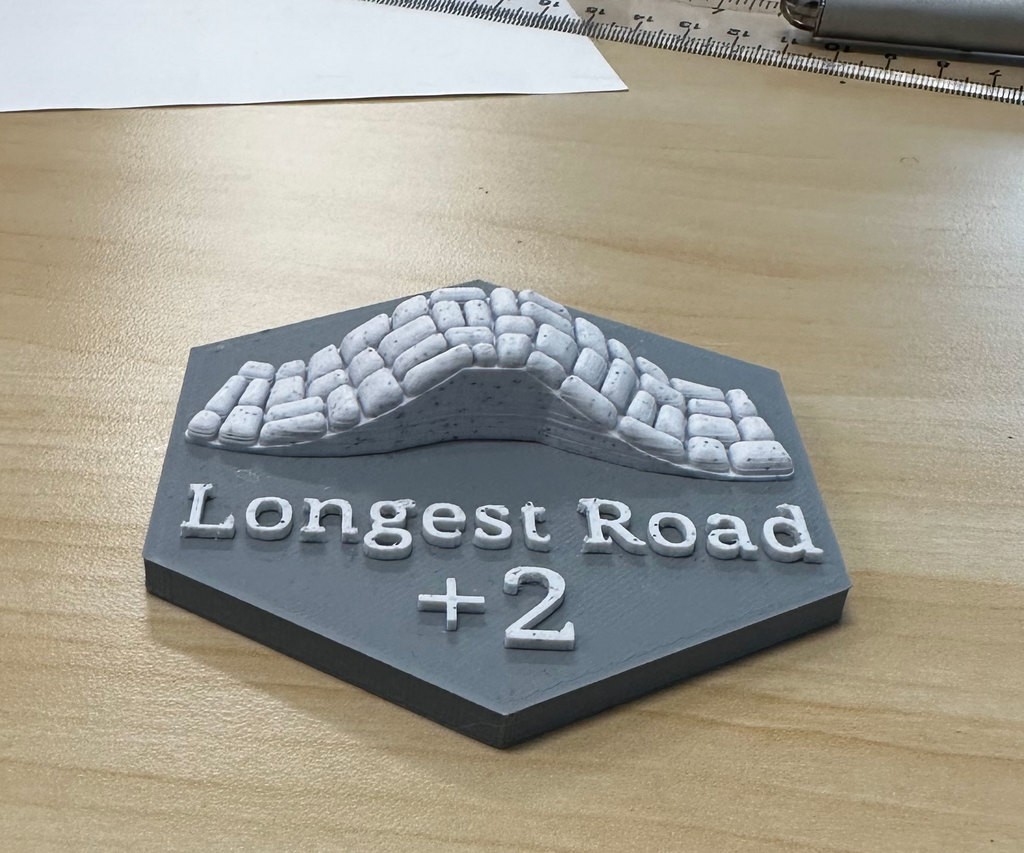 Longest Road & Largest Army Hex Trophy