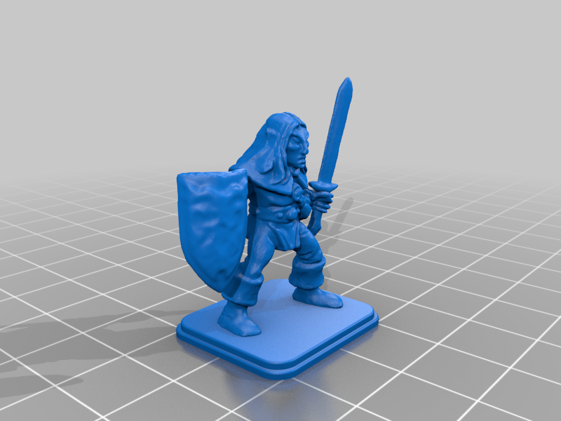 HeroQuest Elf Shield Broad Sword