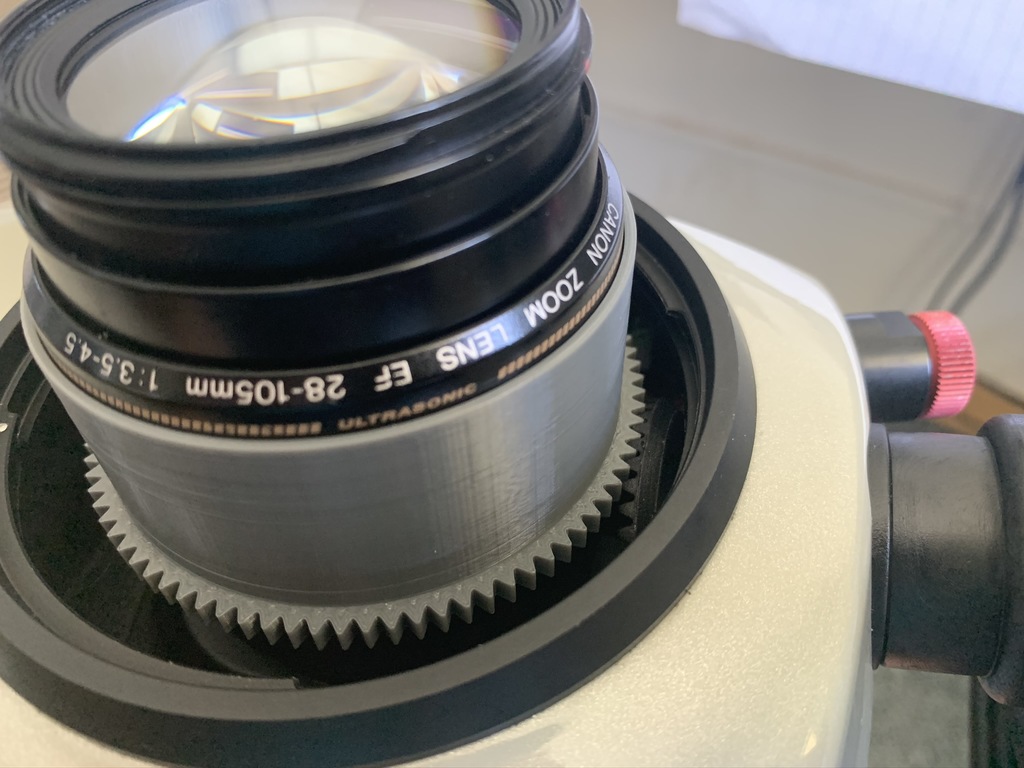 Zoom gear for Canon EF 28-105 len with Subal C10