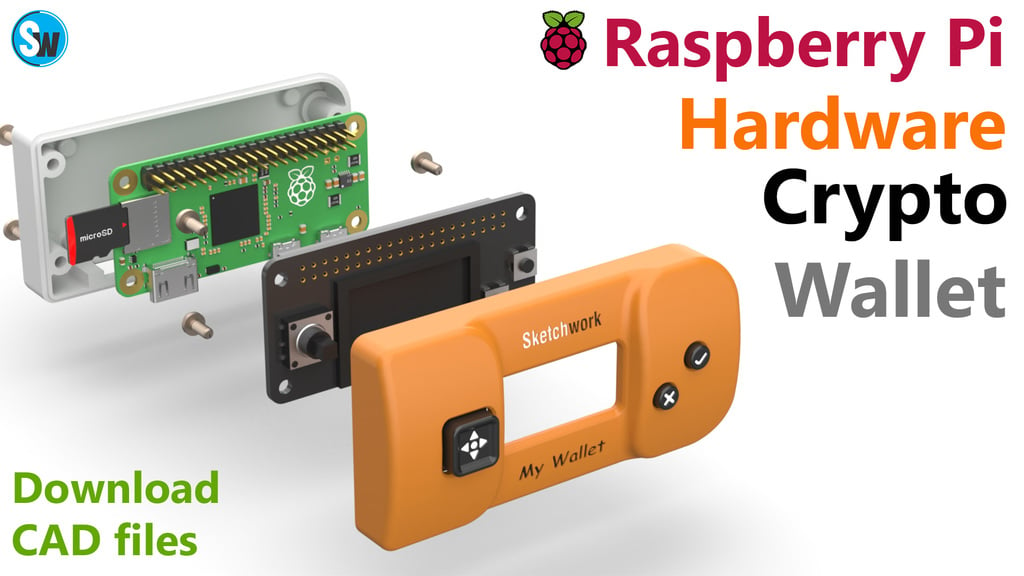 Hardware crypto wallet using a Raspberry pi Zero Enclosure design | DIY Project 2022