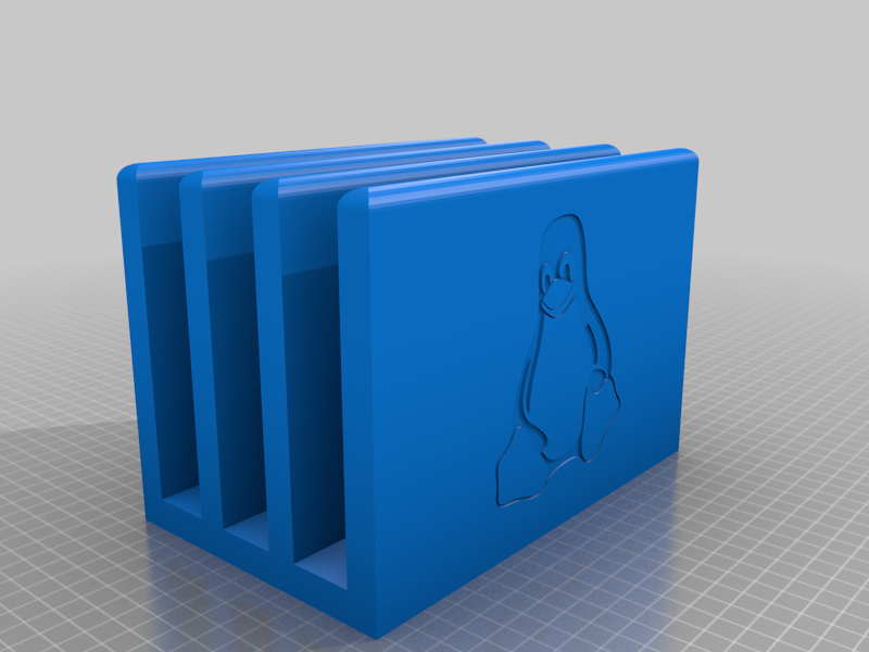 Linux Laptop Holder - holds three