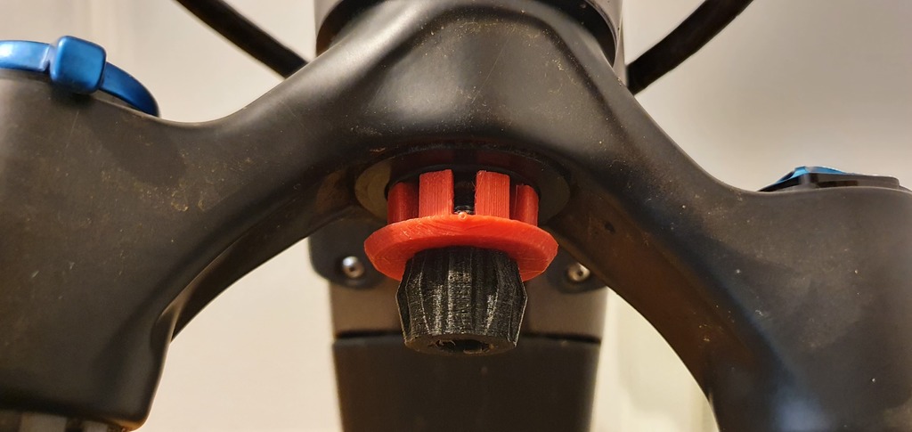 CO2 Cartridge Tool Container for Bike Fork