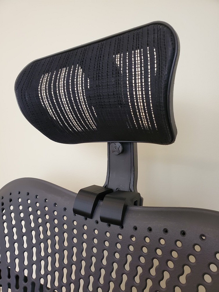 Headrest Clamp Mount for Herman Miller Mirra 2 Office Chair