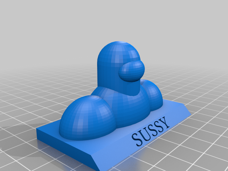 among us sussy bust