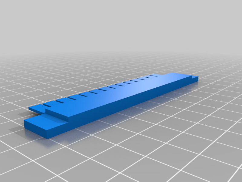 My Customized 3D printed gel comb with code for openSCAD