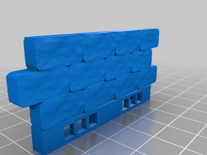 Advanced Heroquest Interlocking Wall Section