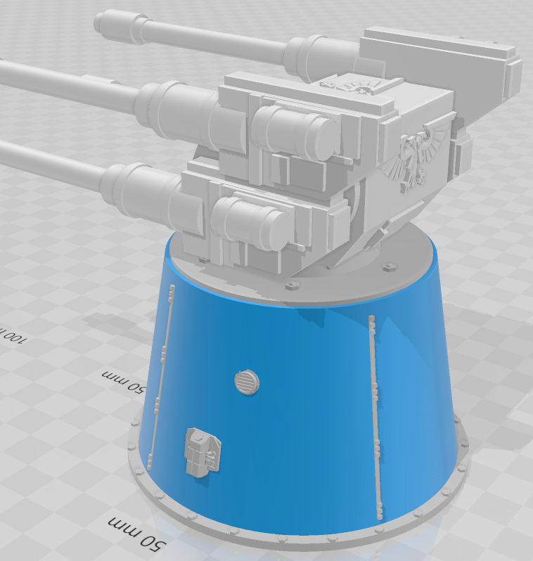 DIY - Heavy AA Turret and base - WH40k