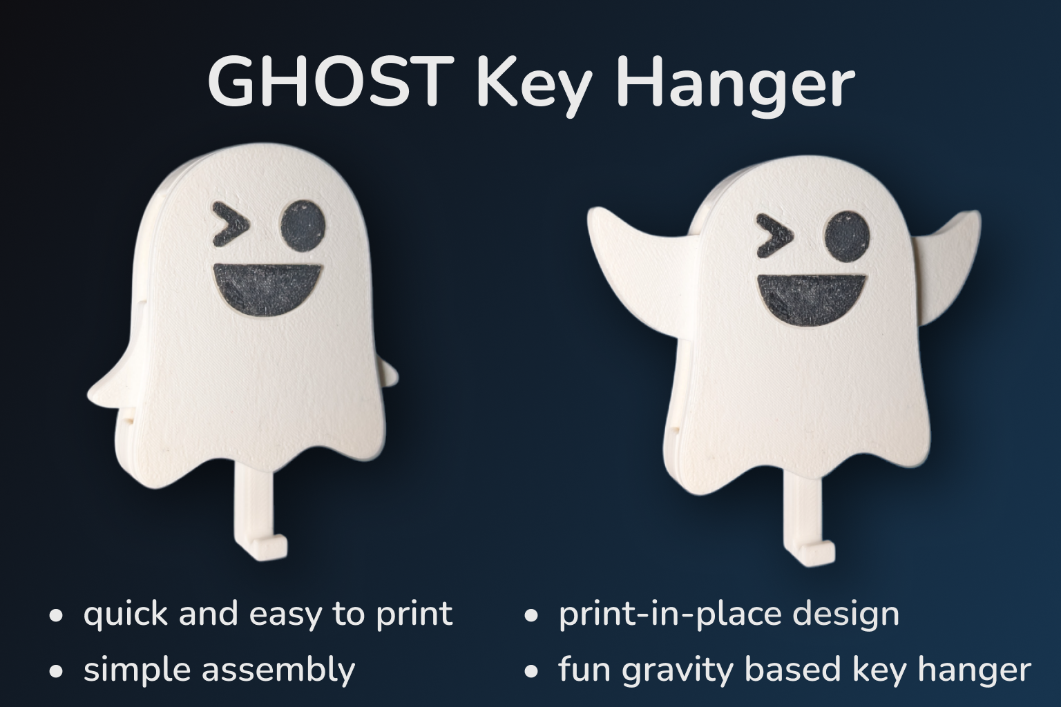 Ghost gravity-based key hanger