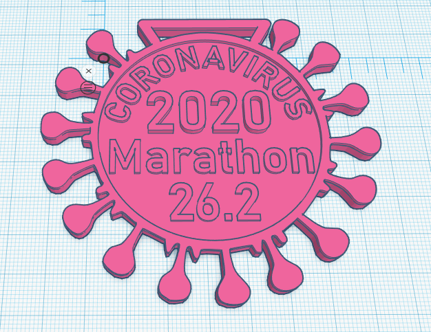 Coronavirus 2020 Marathon Medal V2