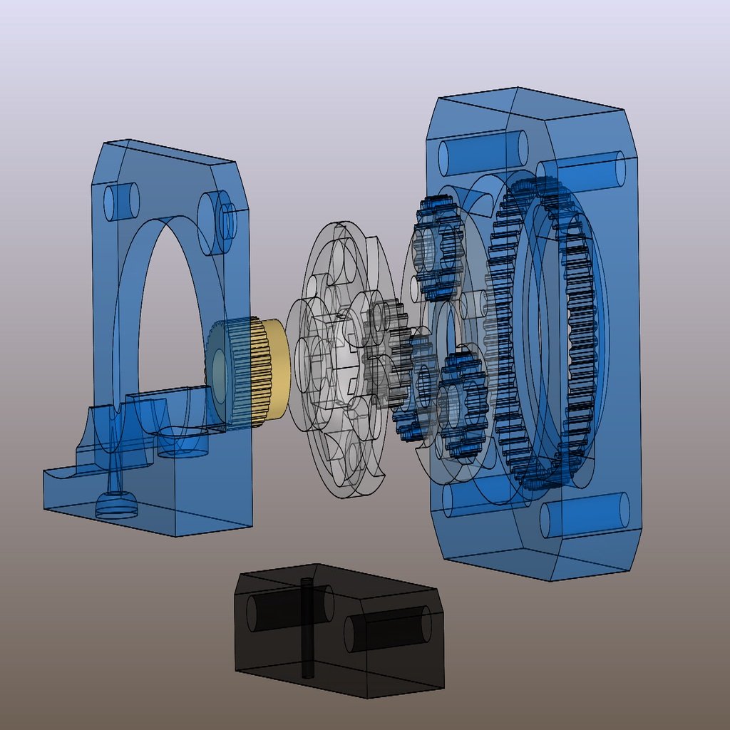 3:1 Planetary Geared Extruder