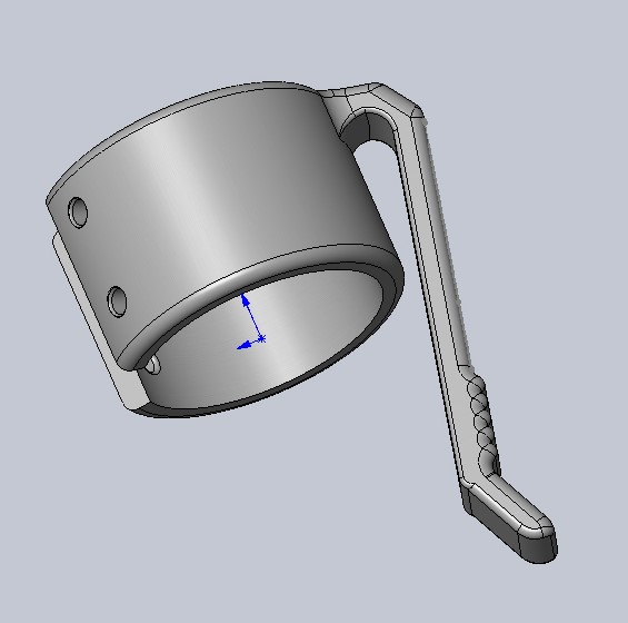 Pocket Clip for ~1" Flashlight