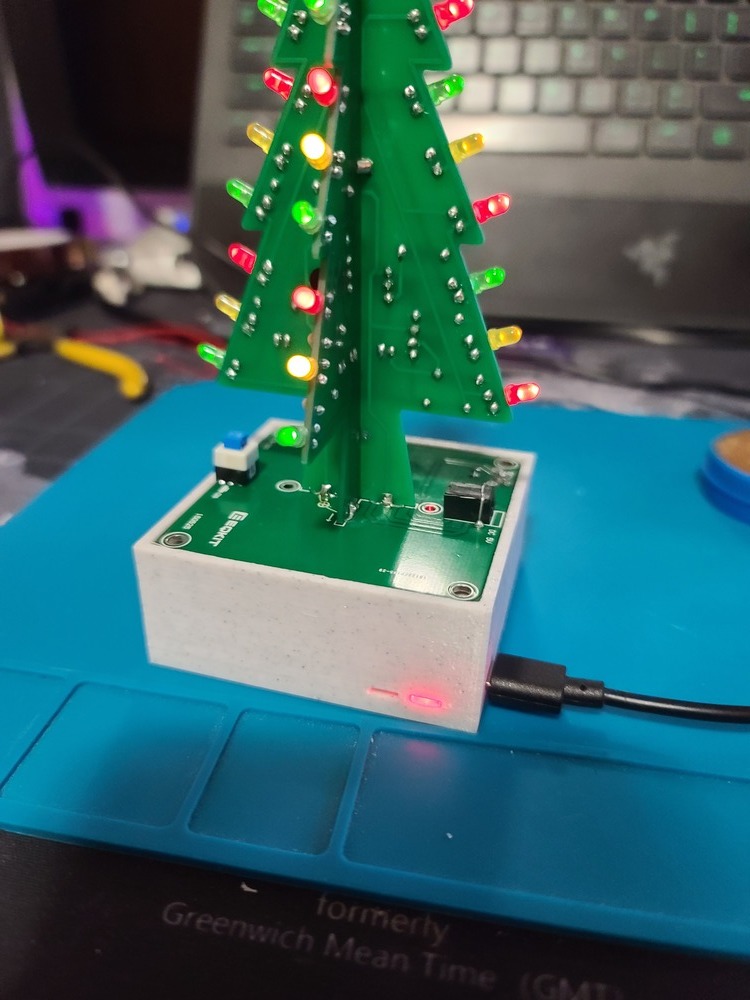Christmas PCB Tree rechargeable base
