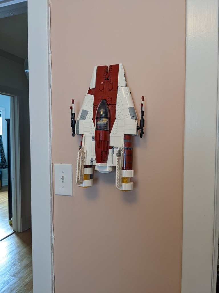 LEGO A-Wing Vertical Wall Mount