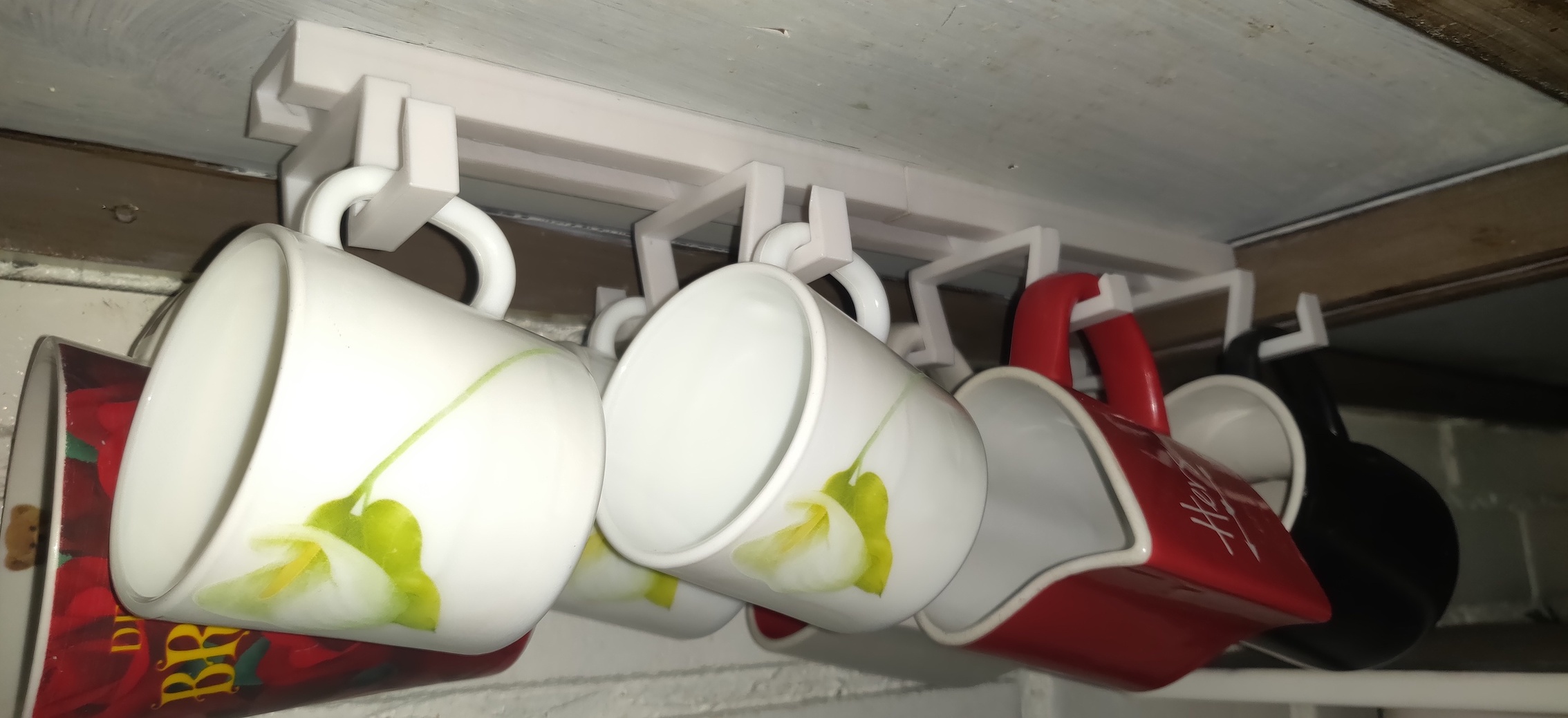 Under Cabinet Cup or Mug Holder Hook