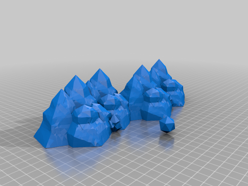 Basic mountains (print in place)