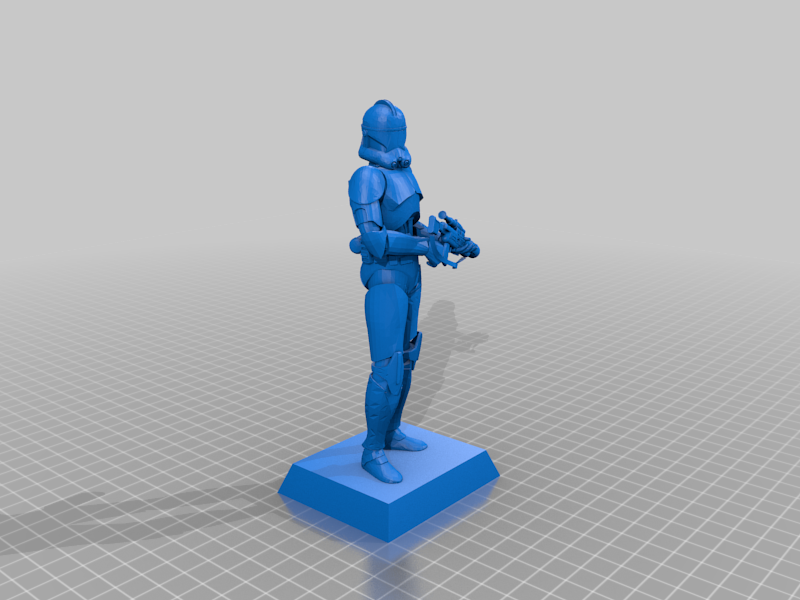Clone Trooper model -  Action Figure base display 