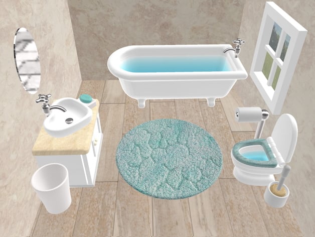 FICHIER pour imprimante 3D : salle de bain Featured_preview_Bathroom_render