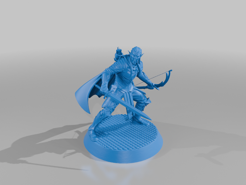 bow elf with sword