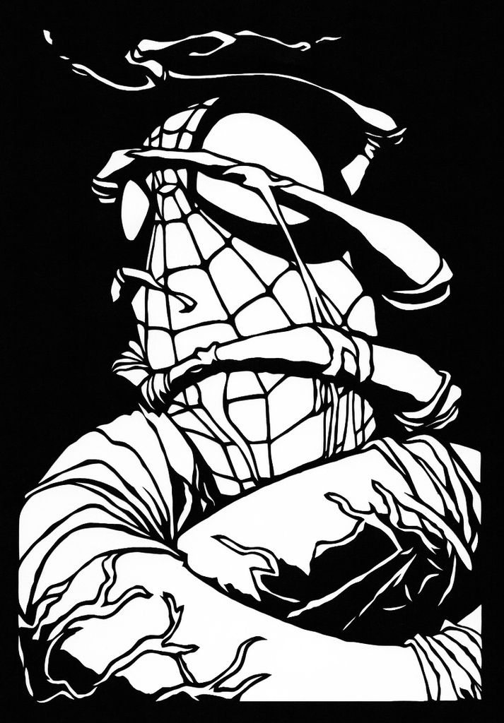 Spiderman stencil 11