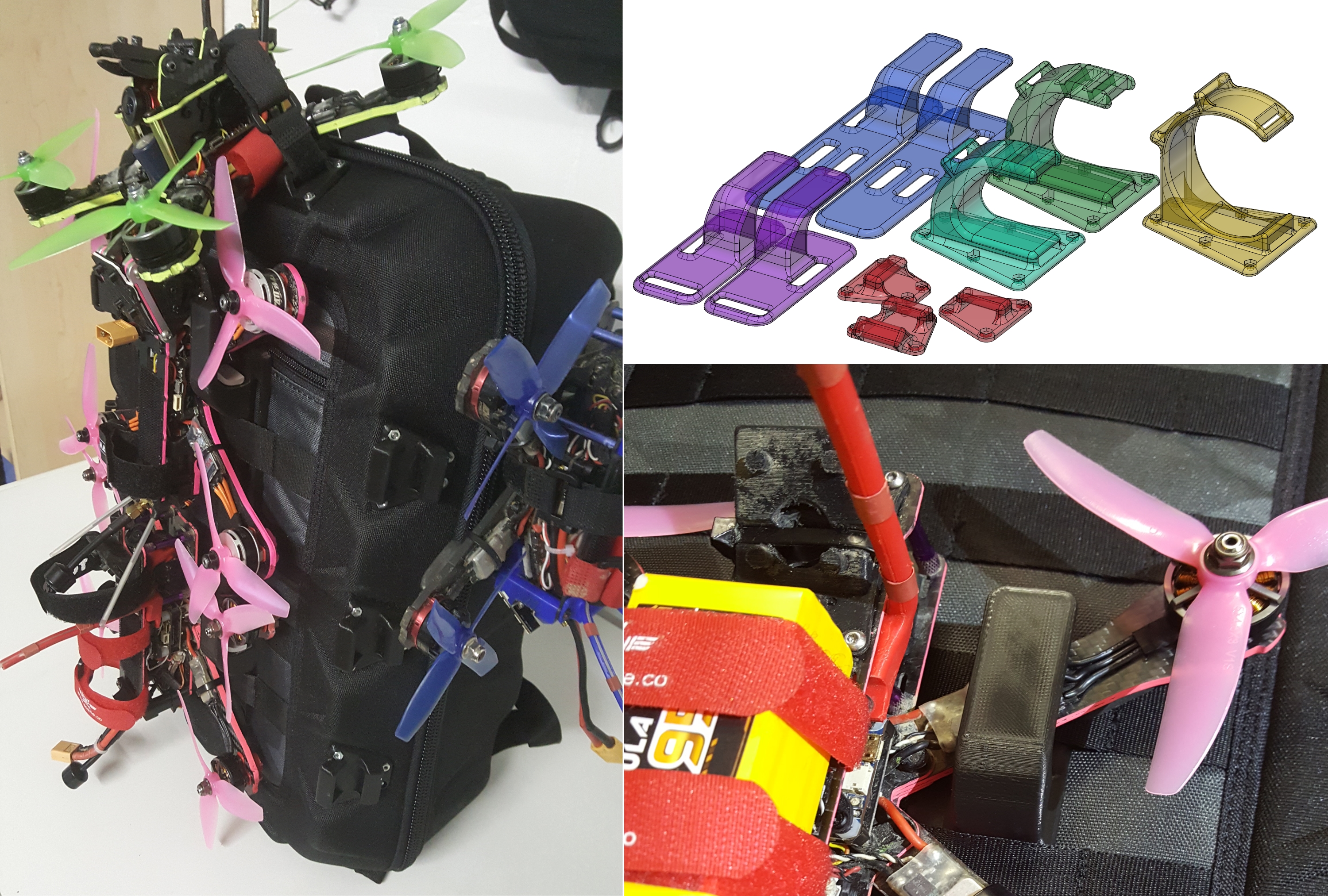 Quad Backpack Parts