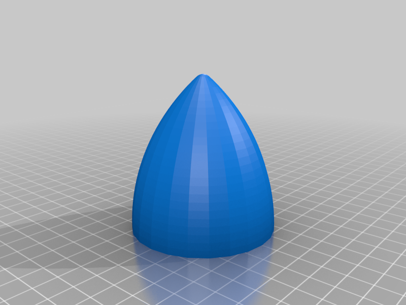My Customized Parametric Threaded Ogive Rocket Nose Cone