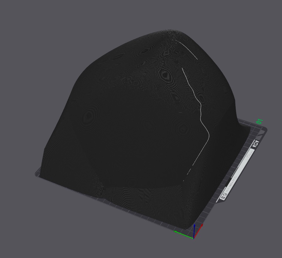 Zillonross protogen visor buck for bambu lab printers with better adhesion to build plate