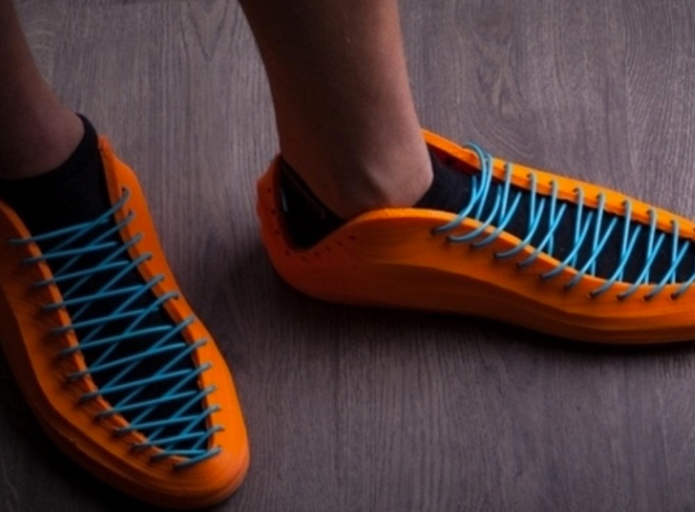 modern 3D printed sneakers