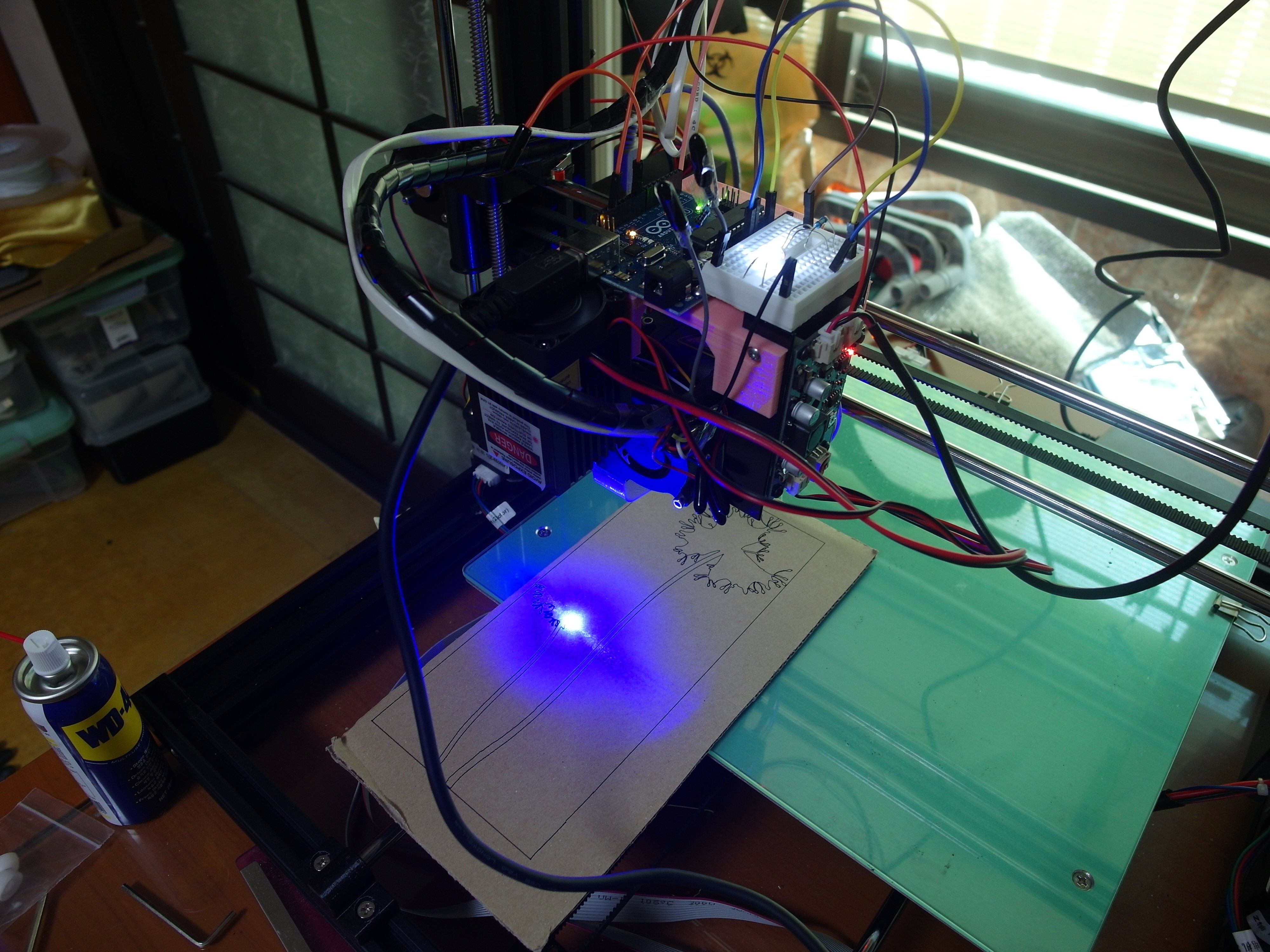 Laser Mount for Laser Engraving on Anet A8 Plus